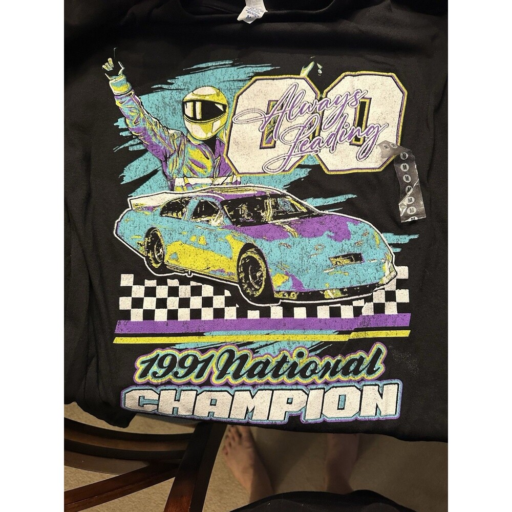 Vintage - 1991 National Champion Racing T Shirt XL NASCAR Brisco